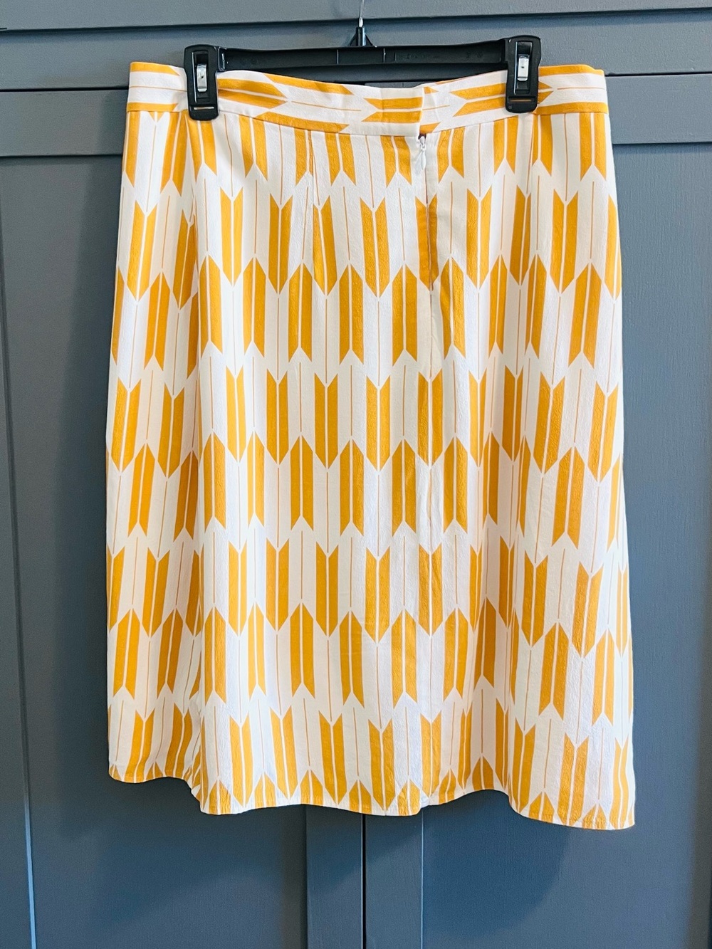 Pendleton Yellow & White Geometric arrows, A-line skirt